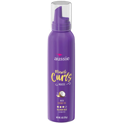 AUSSIE MIRACLE CURLS MOUSSE 6oz MAXIMUM HOLD