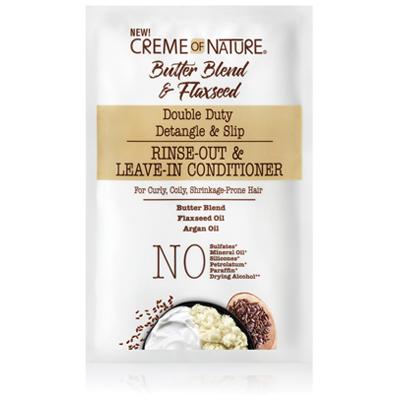 CREME OF NATURE BUTTER BLEND & FLAXSEED LEAVE-IN 1.7oz (DL/6)