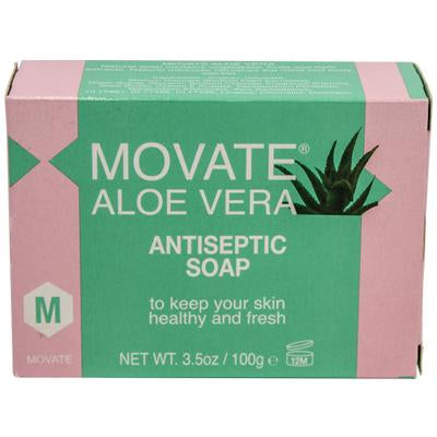 Movate Antiseptic Soap Aloe Vera 3.5 oz / 100 Gram