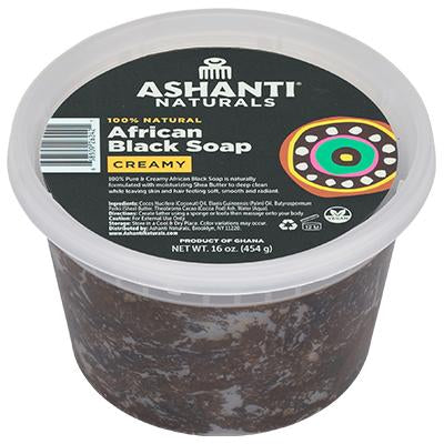 Ashanti Pure African Black Soap 16 oz Tub (CS/6)