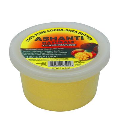 Ashanti 100% Cocoa Shea Pure & Smooth 3 oz Coco Mango