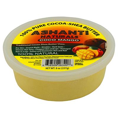 Ashanti 100% Cocoa Shea Pure & Smooth 8 oz Coco Mango