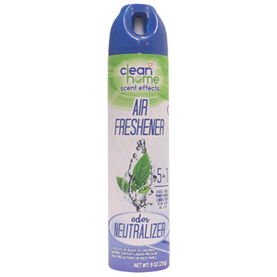 CLEAN HOME AIR FRESHENER 5in1  ODOR NEUTRALIZER 9oz (cs/12)