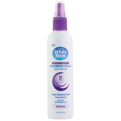 WHITE RAIN HAIR SPRAY 7oz MAX  HOLD (cs/12)